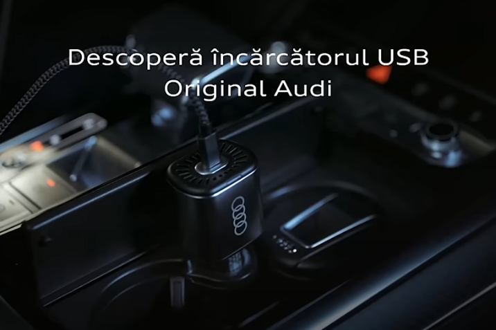 Ai rămas fără energie? Descoperă încărcătorul USB Audi.